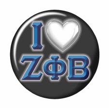 Zeta Phi Beta I Love Button