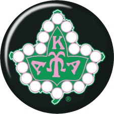 Alpha Kappa Alpha Twenty Pearls Ivy Button