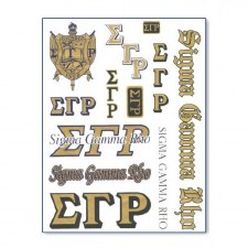 Sigma Gamma Rho Greek Multi Decals