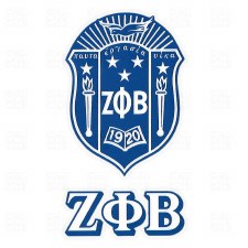 Zeta Phi Beta Crest Decal