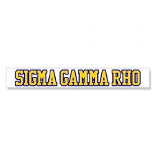 Sigma Gamma Rho Long Decal