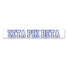 Zeta Phi Beta Long Decal