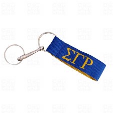 Sigma Gamma Rho Letters Lanyard Keychain
