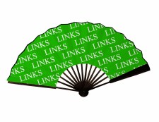 The Links Wooden Handle Fan