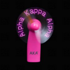 Alpha Kappa Alpha Sorority Mini LED Lighted Fan