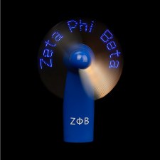 Zeta Phi Beta Sorority Mini LED Lighted Fan