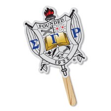 Sigma Gamma Rho Sorority Crest Hand Fan