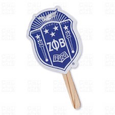 Zeta Phi Beta Crest Hand Fan