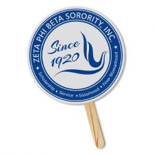 Zeta Phi Beta Seal Hand Fan