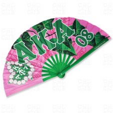 Alpha Kappa Alpha Letters Folding Clack Fan