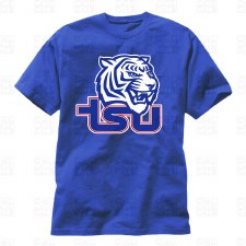 Tennessee State University Sports Team Mascot and Letters Logo T-Shirt