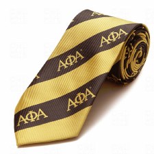 Alpha Phi Alpha Greek Letters Necktie