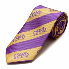 Omega Psi Phi Greek Letters Necktie