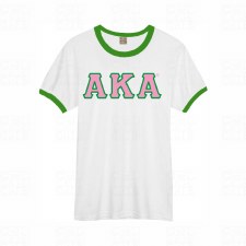 Alpha Kappa Alpha Lettered Ringer Tee