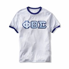 Phi Beta Sigma Lettered Ringer Tee