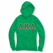 Alpha Kappa Alpha Applique Letters Hoodie