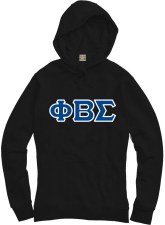 Phi Beta Sigma Applique Letters Hoodie