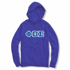 Phi Beta Sigma Applique Letters Hoodie