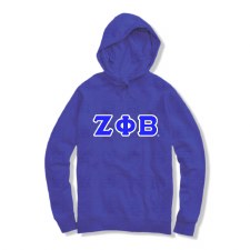 Zeta Phi Beta Applique Letters Hoodie