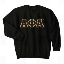 Alpha Phi Alpha Applique Letters Crewneck Sweatshirt