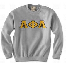 Alpha Phi Alpha Applique Letters Crewneck Sweatshirt