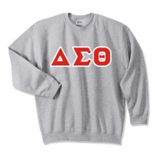 Delta Sigma Theta Applique Letters Crewneck Sweatshirt