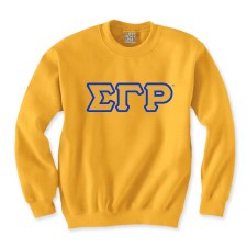 Sigma Gamma Rho Applique Letters Crewneck Sweatshirt