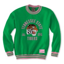 Tennessee State University Embroidered Tiger Mascot Crewneck