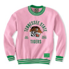 Tennessee State University Embroidered Tiger Mascot Crewneck