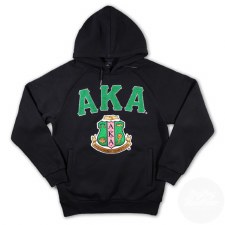 Alpha Kappa Alpha Chenille Letters, Crest & Founding Year Pullover Hoodie