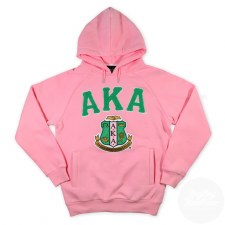 Alpha Kappa Alpha Chenille Letters, Crest & Founding Year Pullover Hoodie