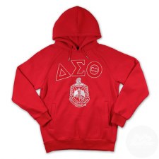 Delta Sigma Theta Chenille Letters, Crest & Founding Year Pullover Hoodie