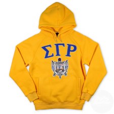 Sigma Gamma Rho Chenille Letters, Crest & Founding Year Pullover Hoodie