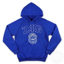 Zeta Phi Beta Chenille Letters, Crest & Founding Year Pullover Hoodie