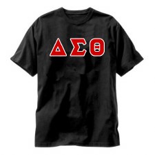 Delta Sigma Theta Applique Letters Tee