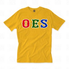 Order of the Eastern Star Applique Letters T-Shirt