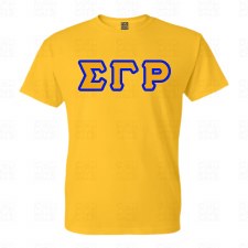 Sigma Gamma Rho Applique Letters Tee