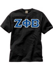 Zeta Phi Beta Applique Letters Tee