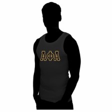 Alpha Phi Alpha Applique Letter Tank