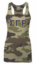 Sigma Gamma Rho Camo Razorback Tank