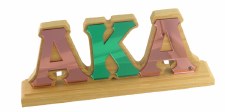 Alpha Kappa Alpha Acrylic Letters Desk Topper