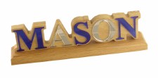 Mason Acrylic Letters Desk Topper