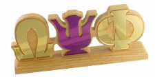 Omega Psi Phi Acrylic Letters Desk Topper