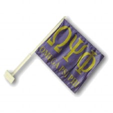 Omega Psi Phi Car Flag