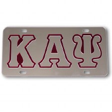 Kappa Alpha Psi Silver Background Car Tag