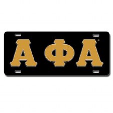 Alpha Phi Alpha Old School Car Tag