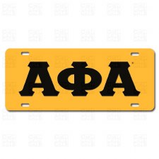 Alpha Phi Alpha Old School Car Tag