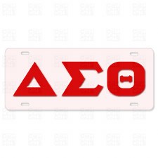 Delta Sigma Theta Old School Car Tag