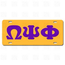 Omega Psi Phi Old School Car Tag