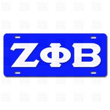 Zeta Phi Beta Old School CarTag